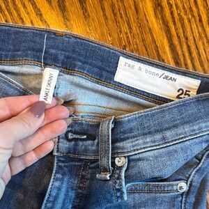 Rag & Bone Ankle Skinny Jeans - Classic Blue